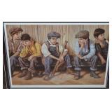 Jim Daly Signed LE Home Team: Zero 1990 Framed Art