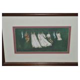 Gay Talbott Baby Clothesline Framed Fine Art Print