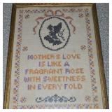 Antique Framed "A Mother