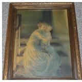 Antique Samuel Schiff Co Litho Good Night Kiss