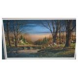 Terry Redlin Signed LE Spring Fishing Riverside