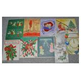 Collection Vtg Christmas Cards w/New Years Owl