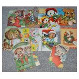 Collection of Vintage Christmas Cards w/Animals