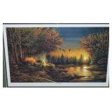 Terry Redlin 1989 Evening Solitude Framed Fine Art