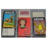 (3) Vtg Mini Card Games: Disney Snow White & Three