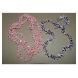 (2) Handcrafted Shard Strand Necklaces