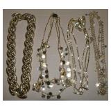 (4) vintage Goldtone Necklaces w/ Stars +