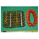 (2) Contempo Stretch Bracelets: Iridized Crystal +