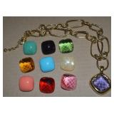 Vintage Joan Rivers Goldtone Interchangeable