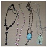 (4) Contempo Costume Jewelry Necklaces