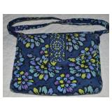 Vera Bradley Quilted Indigo Pop Mailbag Crossbody