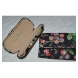 Vera Bradley Quilted Floral Wallet + Glasses Case
