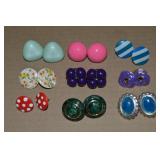 Collection of Vtg-Contempo Pierced Earrings