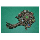 Vtg Little Nemo LN/25 Goldtone w/ Rhinestone