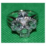 K Star 925 Sterling Moissanite Ring Size 7