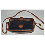 Vtg Dooney & Bourke AWL Navy Pebbled Leather