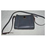 Dooney & Bourke Gray & Merlot Leather Small