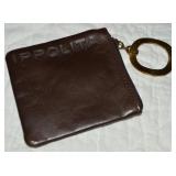Ippolita Brown Leather Logo Coin Purse