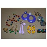 Collection of Vtg-Contempo Pierced Earrings