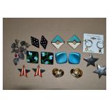 Collection of Vtg-Contempo Pierced Earrings