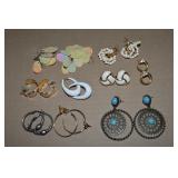 Collection of Vtg-Contempo Pierced Earrings