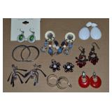 Collection of Vtg-Contempo Pierced Earrings
