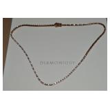 Diamonique Rosegold-tone CZ Necklace