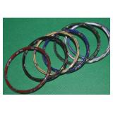 7pc Chinese Cloisonne Bangle Bracelet Set