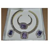 Contempo Silvertone Glitzy Costume Jewelry