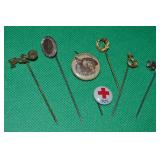 Pin Lot w/ Gold Filled Oval Stick + Buster Brown