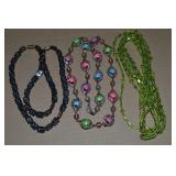(3) Vtg-Contempo Costume Necklaces w/ Korea