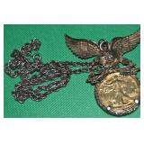 Gold Plated 1943 S Walking Liberty Half Dollar