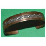 SAR Sterling on Copper Native American Cuff