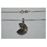 Vintage JC 925 Sterling Fortune Cookie Locket