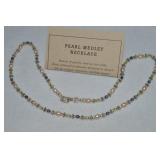 Sundance 925 Sterling Pearl Medley Necklace 17"