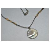 925 Sterling Parts Layered Mother of Pearl Scene