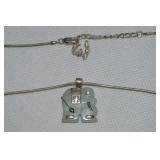 Avon NV 925 Sterling Jade Elephant Pendant