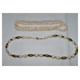 925 Sterling Vermeil Clasp & Beads Freshwater