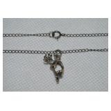 925 Sterling Kokopelli Dancer Pendant Necklace