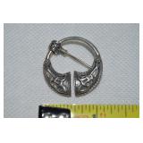 925 Sterling Celtic Penannular Brooch