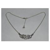 Brighton Silvertone Celtic Style Knot Necklace