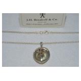 JH Breakell 14k Gold & 925 Sterling Two-Faced