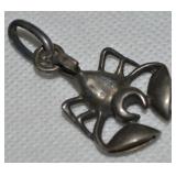925 Sterling Scorpion Pendant 2" Long