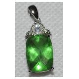 Stauer 925 Sterling Spirit Lake Helenite Pendant