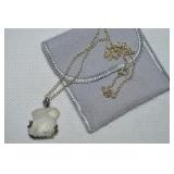 1985 Franklin Mint 925 Sterling Frosted Bunny