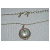J&I 925 Sterling Silver Pearl Pendant Necklace