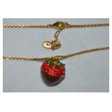 Danbury Mint Chocolate Strawberry Pendant