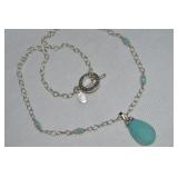 Lenox 925 Sterling Chalcedony Hope Pendant