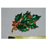 Alex & Ani Goldtone Enamel Rhinestone Holly