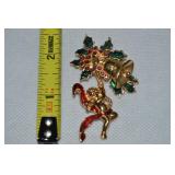 Vtg Avon Smithsonian Goldtone Enamel Bells &